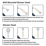 Uniquan Vitamin Shower Filter Aqua Blue Lemon - Image 8