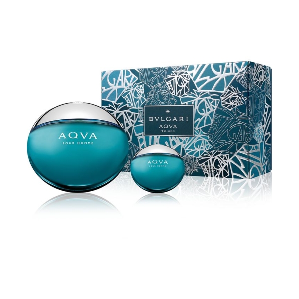 Bvlgari Aqva 2Pc Set 100Ml Edt Men