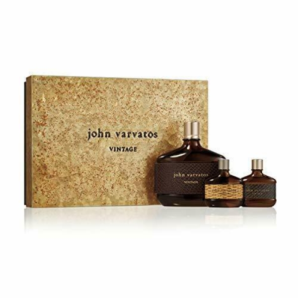 John Varvatos Vintage 3Pc Set (125Ml + 2Pcs 15Ml) Edt Men