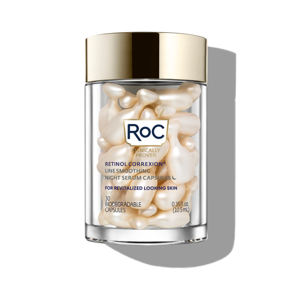 Roc Retinol Correxion Line Smoothing Night Serum 30 Capsules / 10.5Ml