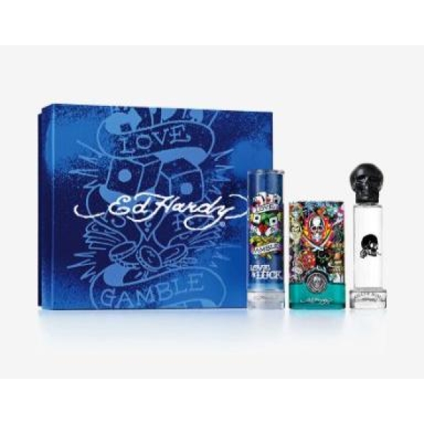 Ed Hardy 3Pc Collection 30Ml Edt Men