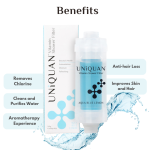 Uniquan Vitamin Shower Filter Aqua Blue Lemon - Image 5