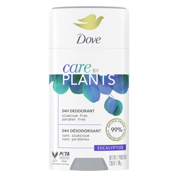 Dove Care By Plants Eucalyptus 24H Deodorant Stick 74G