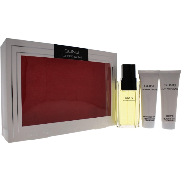 Alfred Sung Gift Set 3Pc 100Ml Edt Women