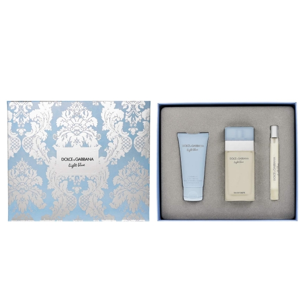 Dolce & Gabbana Light Blue 3Pc Set 100Ml Edt Women