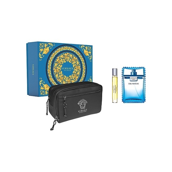 Versace Eau Fraiche 3Pc Set 100Ml Edt Men (W/ Bag)