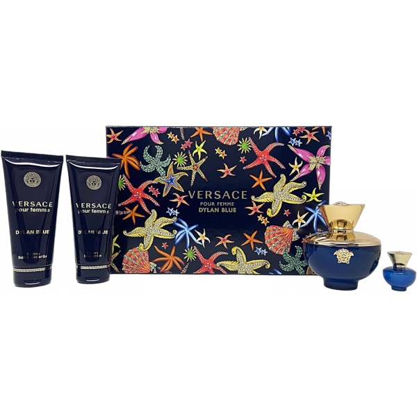 Versace Dylan Blue 4Pc Set 100Ml Edp Women