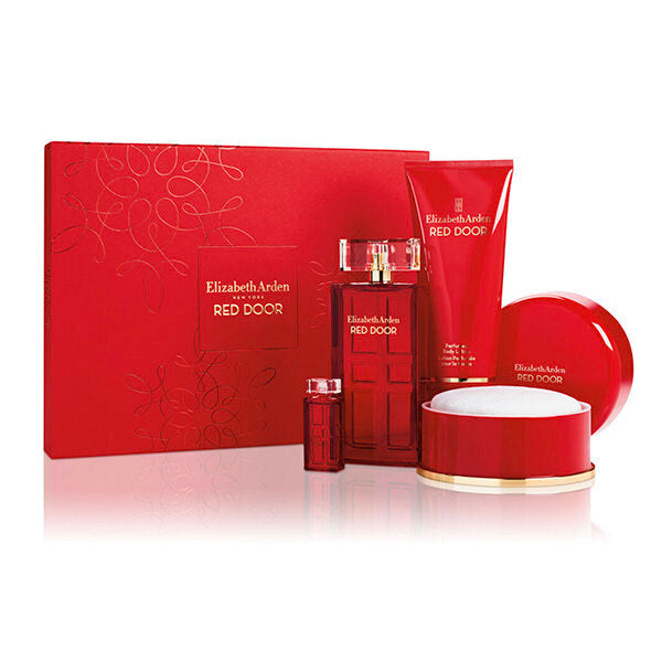 Elizabeth Arden Red Door Gift Set 4Pc With Body Powder 100Ml Edt