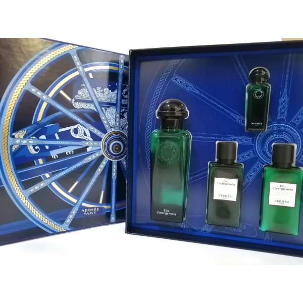 Hermes Eau D'Orange Verte 4Pc Set 100Ml Edc