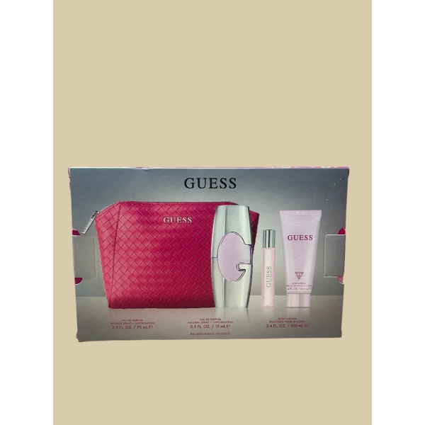 Guess 4Pc 75Ml Edp (W/ Pouch) Women