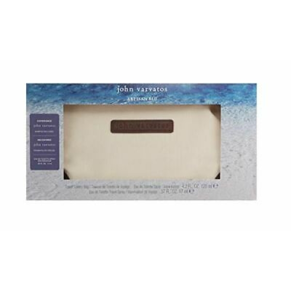 John Varvatos Artisan Blu 3Pc Set 125Ml Edt Men (Beige Bag)