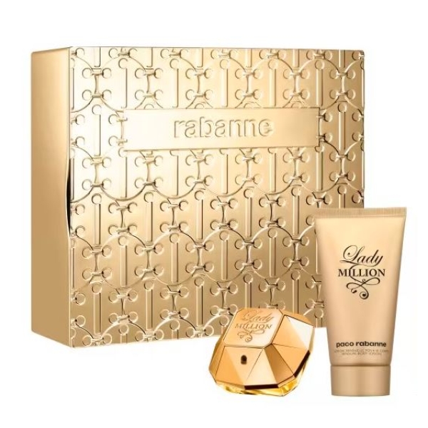 Paco Rabanne Lady Million Gift Set 2Pc 80Ml + 100Ml Body Lotion