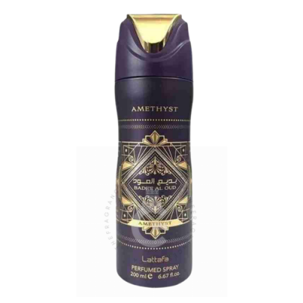 Lattafa Badee Al Oud Amethyst 200Ml Perfumed Body Spray Unisex