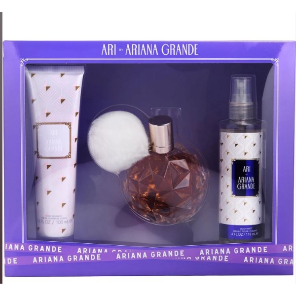 Ariana Grande Ari 3Pc Set 100Ml Edp (With Body Mist & Body Souffle)