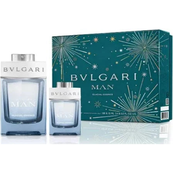 Bvlgari Man Glacial Essence 100Ml Edp 2Pc Set Men