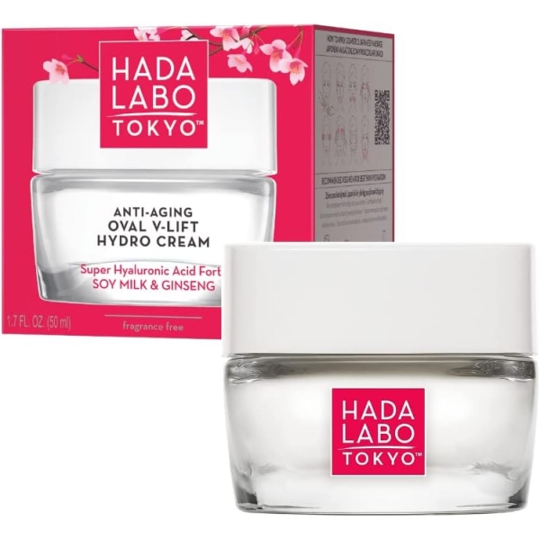 Hada Labo Tokyo Anti-Aging Oval V-Lift Hydro Cream Day & Night - 50Ml