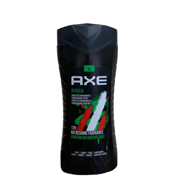 Axe Africa Squeezed Mandarin & Sandalwood Scent 3 In 1 Body|Face|Hair Wash 400Ml