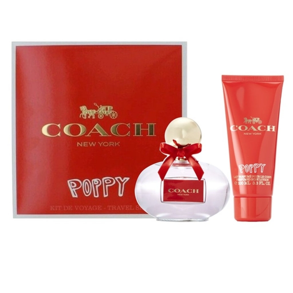 Coach Poppy Kit De Voyage-Travel 2Pc Set 100Ml Edp Women
