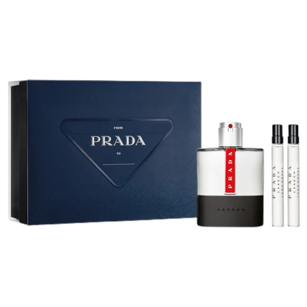 Prada Luna Rossa Carbon 3Pc Set 100Ml Edt Men