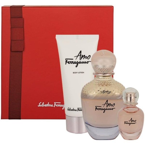 Salvatore Ferragamo Amo 3Pc Set 100Ml W/ 5Ml Edp Women